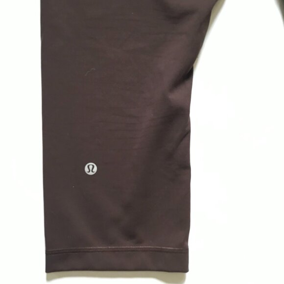 Lululemon Align High Rise Crop Leggings Womens 14 Brown 21" Inseam Cropped Tight - Picture 11 of 13